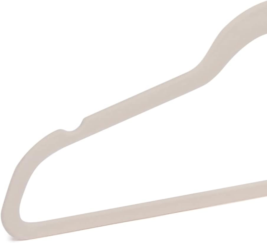 Amazon Basics Slim Velvet. Non-Slip Suit Clothes Hangers. Pack of 50. Blush Pink/Rose Gold