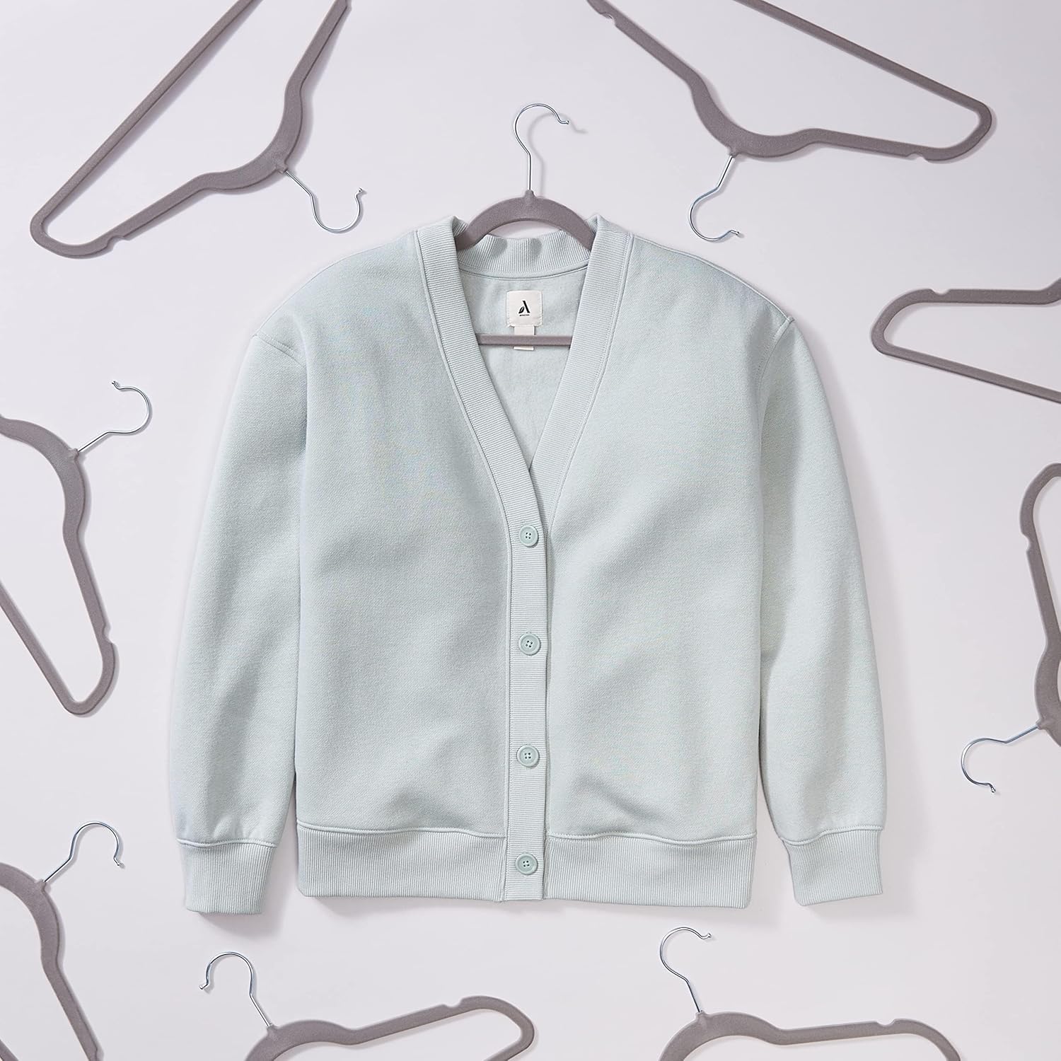 Amazon Basics Slim. Velvet. Non-Slip Suit Clothes Hangers. Gray/Silver - Pack of 50